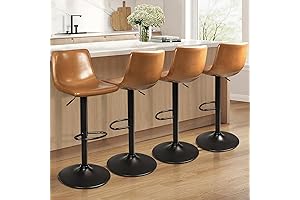 Waleaf Adjustable Swivel Bar Stools Set of 4