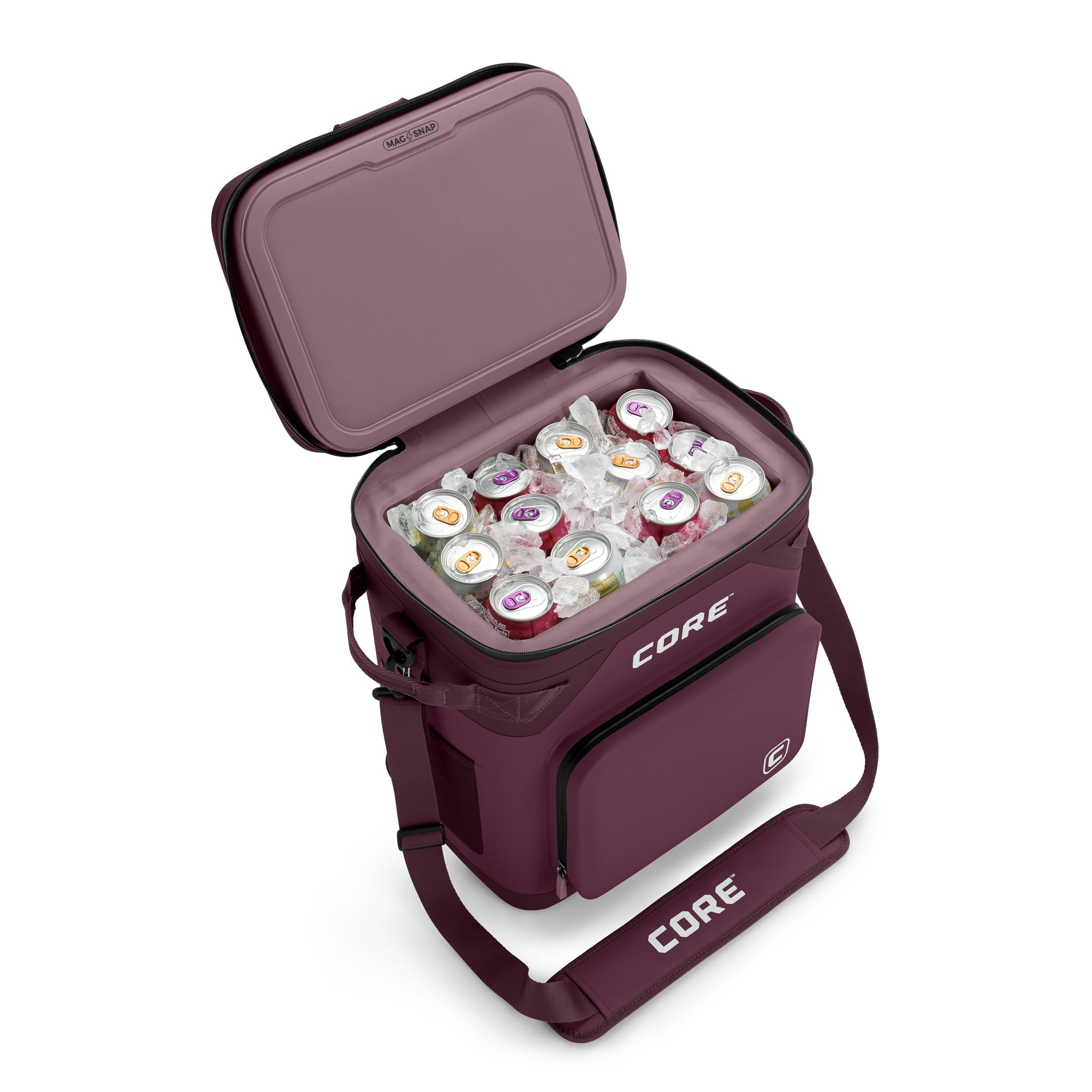 CORE Magnetic Leak Proof Soft Cooler with Waterproof Zipper | Insulated Bag Portable Ice Chest Box | Best Soft Cooler for Food & Beverages for