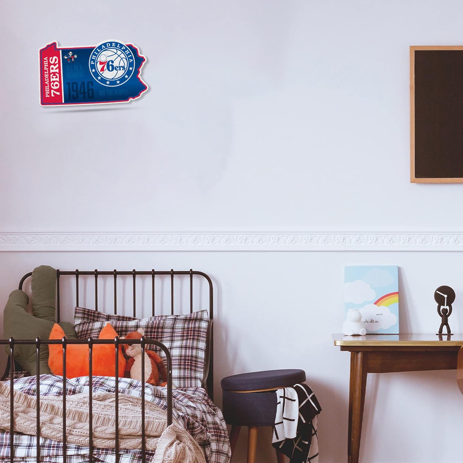 Rico Industries NBA Basketball State Shape Shape Cut Pennant - Home and Living Room Décor - Soft Felt EZ to Hang - Image 4