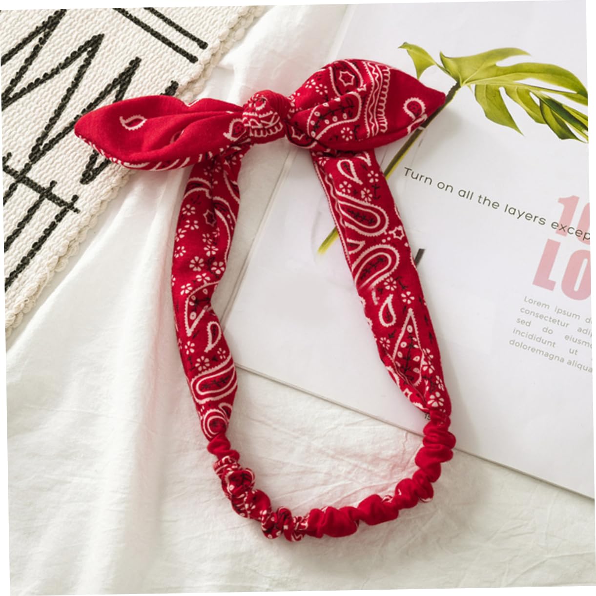 MAGICLULU 12 Pz a nodo scrunchies hair band turbanti per da donna nastri per per ragazze cerchietti bambina per con fiocco delle orecchie