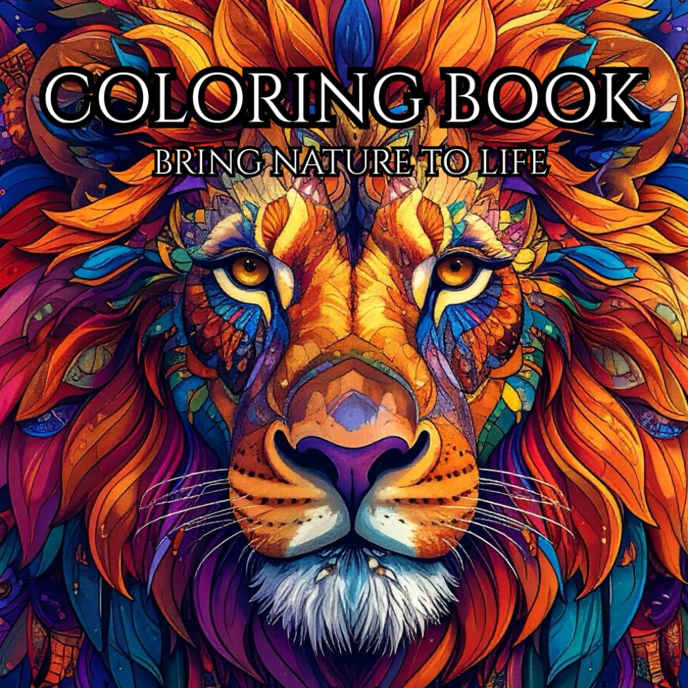 Animal Kingdom: Bring Nature to Life: 50 Detailed Animal Patterns for Relaxation and Creativity