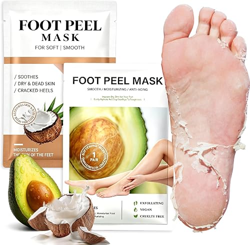 2 Paires Masque Pied Exfoliant 