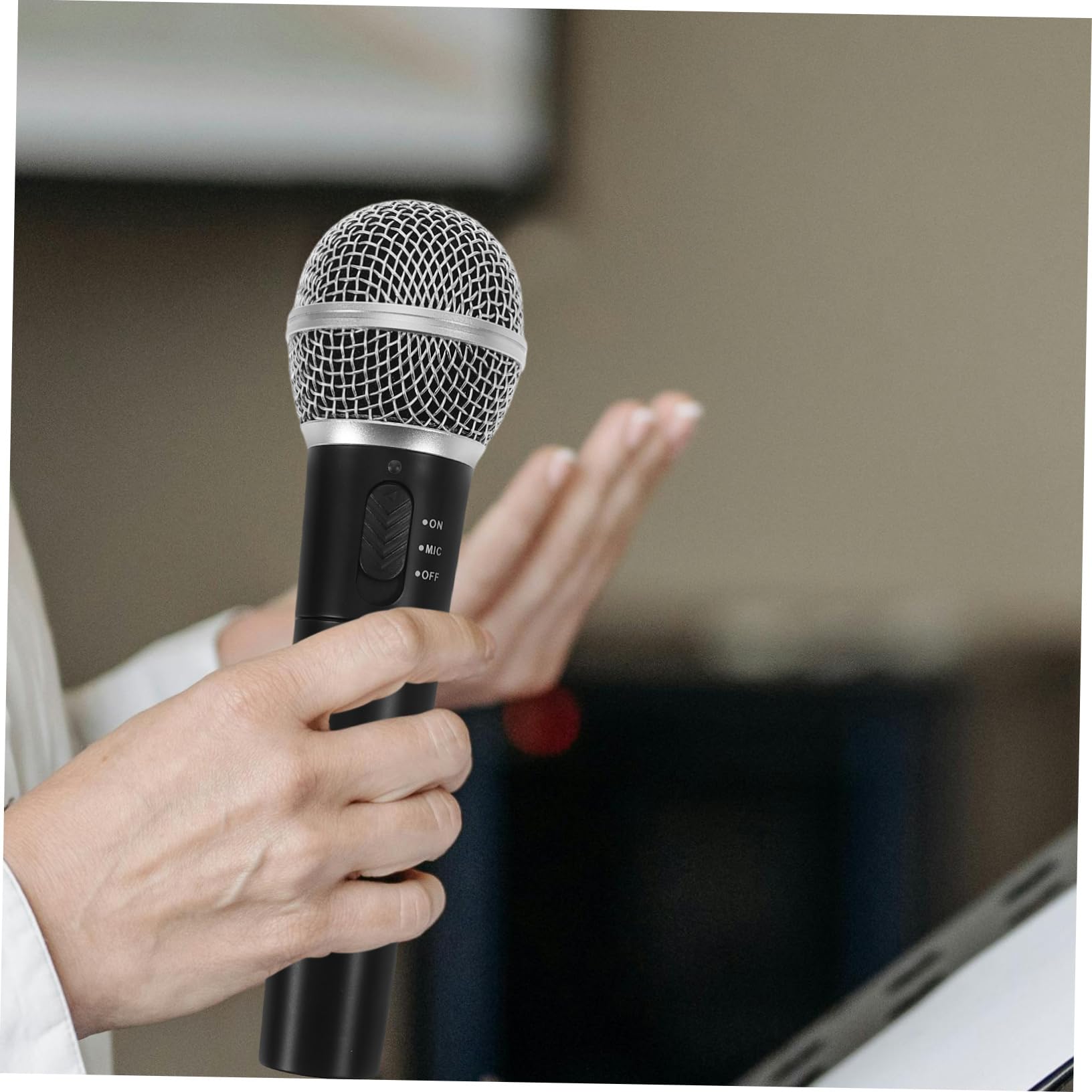 Micrófono Inalámbrico Cable De Mano Micrófono Portátil para Karaoke Presentaciones y Grabación por Computadora para Cantar Modo Dual