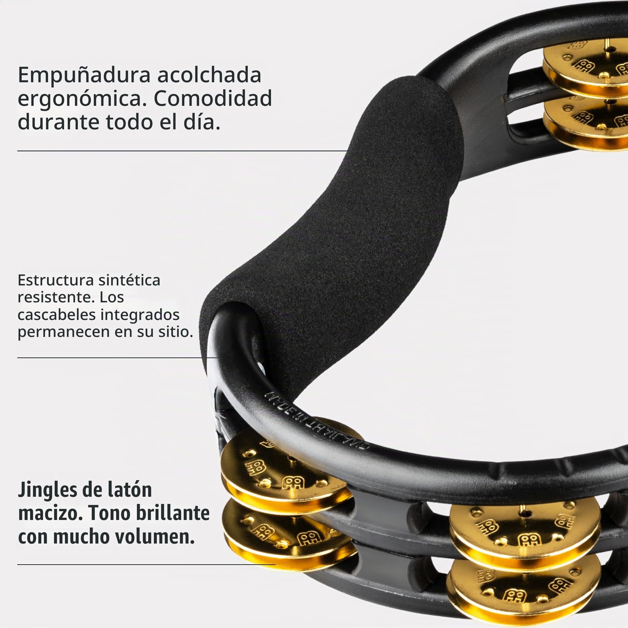Meinl TMT1B-BK - Pandereta, Lunas negras