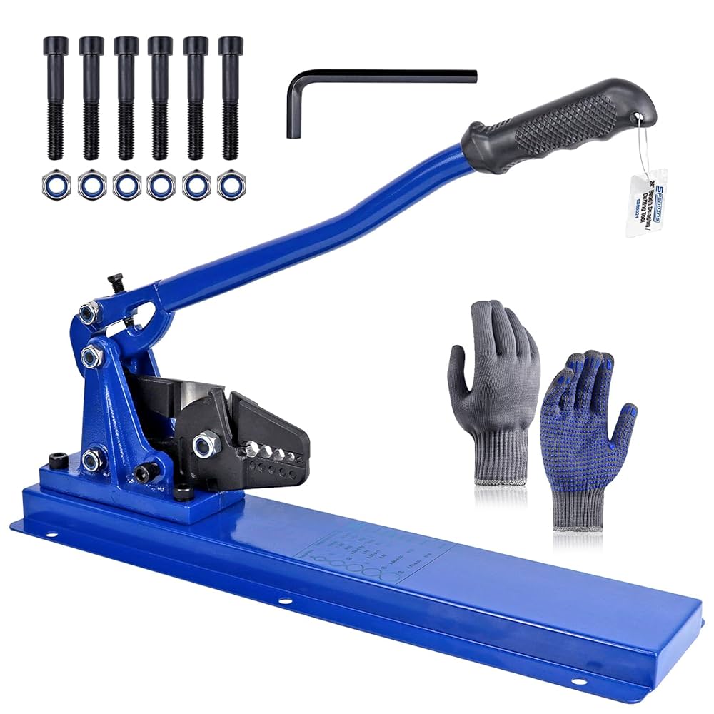 ▲ペグ Shaper 3 Hole 1/2～4/4 SPENDINS 24 Inch Bench Swaging Cutting Tool, Wire Rope