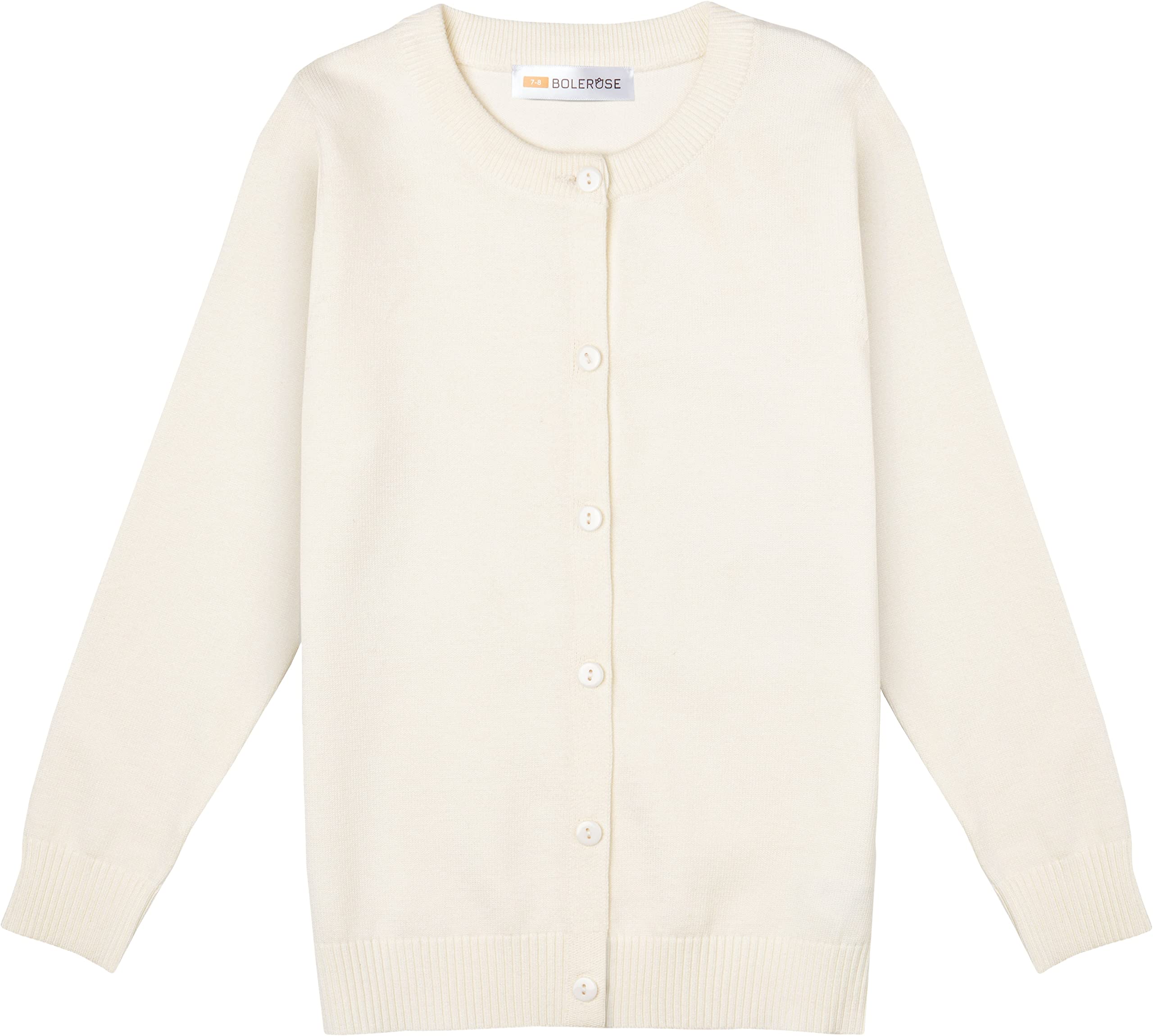 Bolerose niñas Manga Larga Uniforme de Colegio niñas niñas Chaqueta de Punto