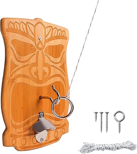 Juego de lanzamiento de anillos GSE para adultos, juego de lanzamiento de gancho y anillo, soporte de pared para exterioresinteriores, juego de