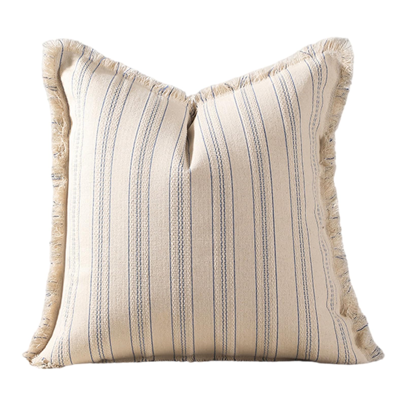 Carotoe Light Blue Jacquards Couch Throw Pillow Sleeve Fashionable Polyester Fiber Sofa Pillowcase Decorative Cushion Shell For Bedroom Pillow Shell