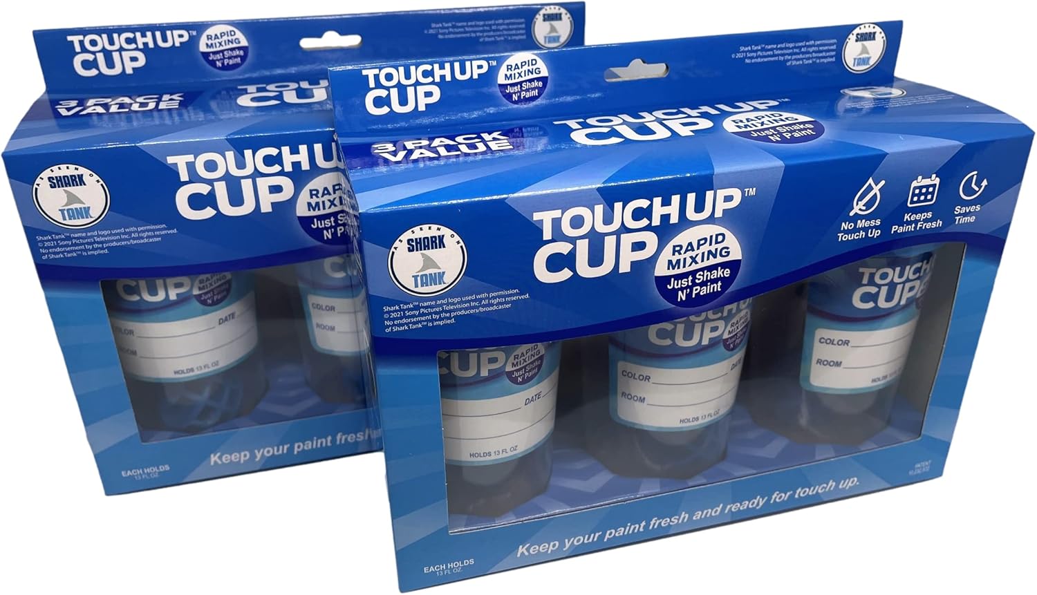 Touch Up Cup Paint Storage Containers (13 oz, 6 Count