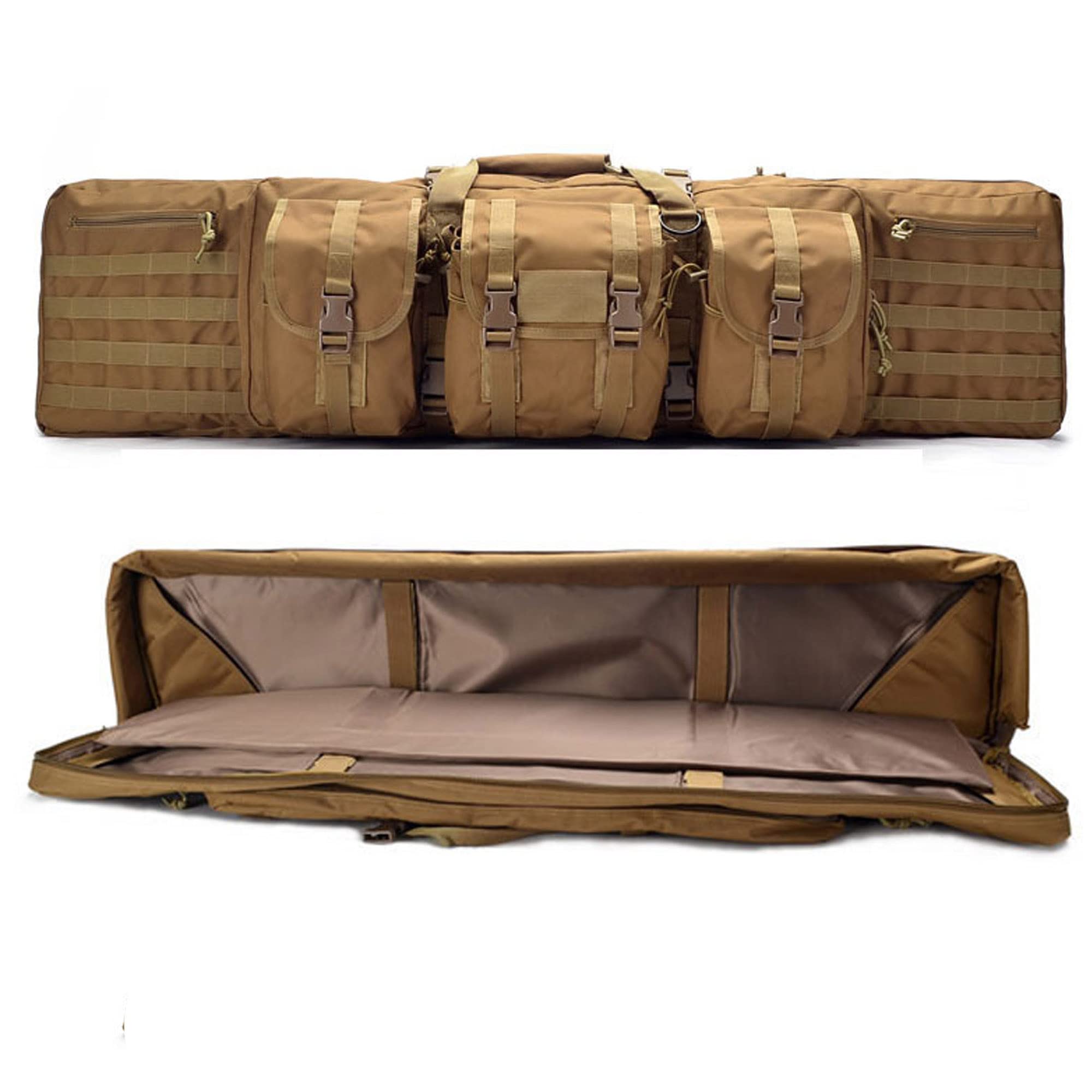 Borsa Doppia per Fucili, Custodia per Fucile Ad Aria Compressa, Borsa per Armi, Sport Fodero per Fucile da Caccia, Custodia Porta Fucili Armi,Zaino per Fucile Tattico per Caccia e Pesca