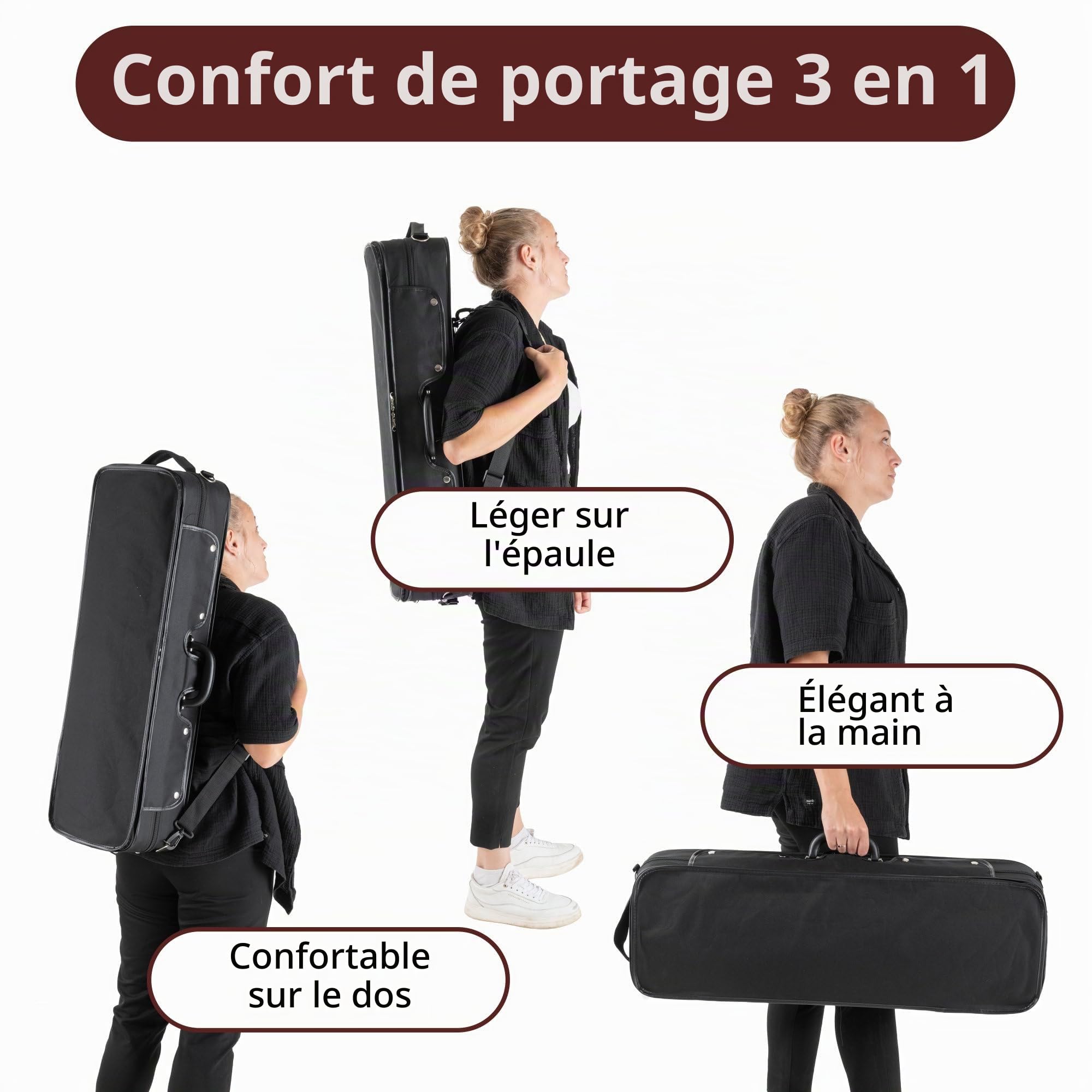 Classic Cantabile Brioso Ensemble Violon 4/4, Chevalet: érable, 5 cm