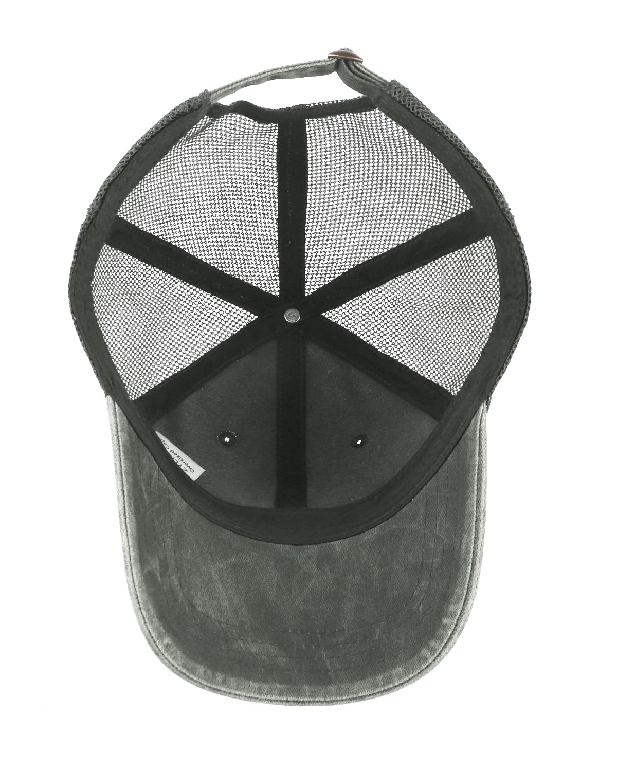 Zylioo XXL czapka typu trucker oversize, regulowana czapka z siateczką, miękka czapka do biegania dla dużych głów