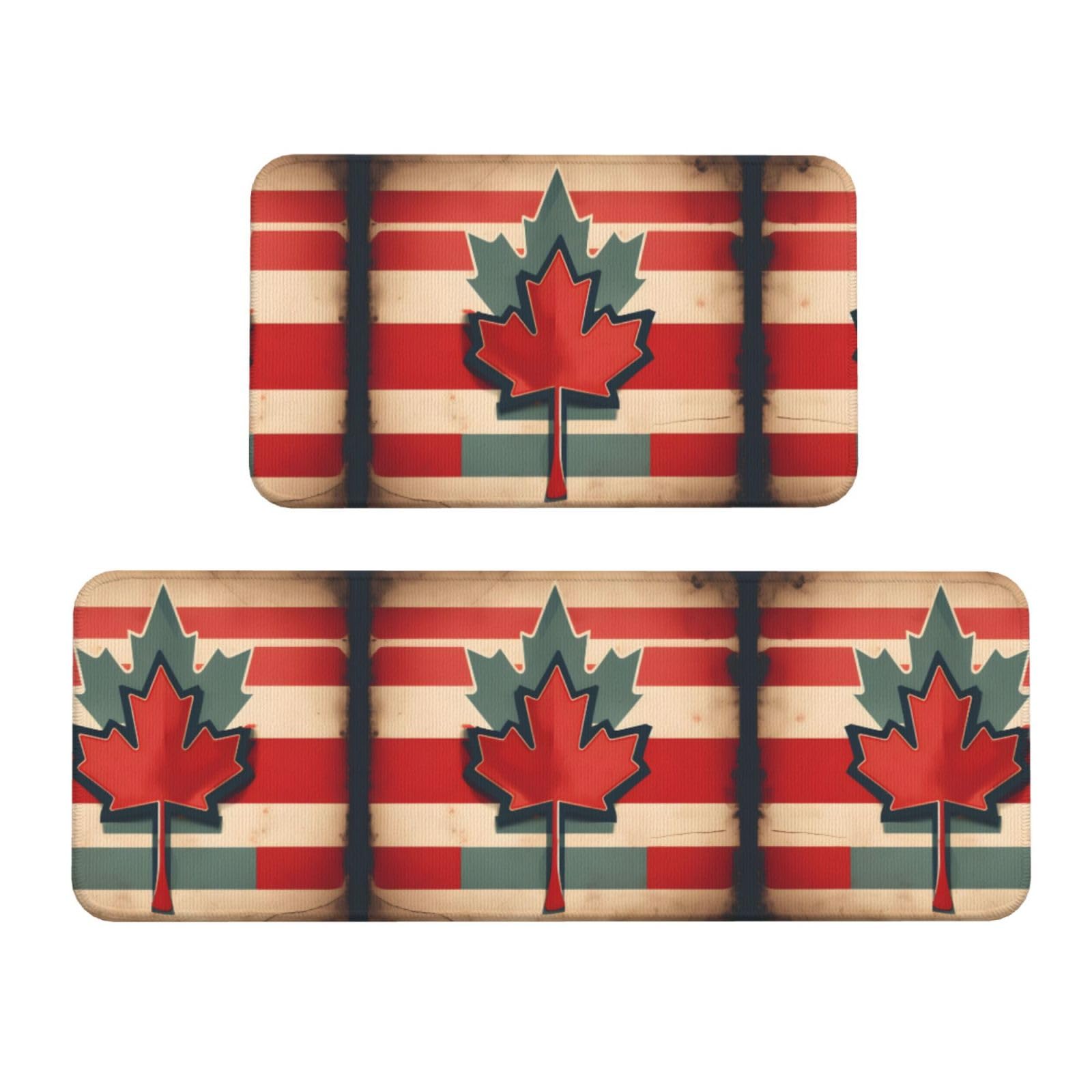 Tapis de cuisine antidérapants lot de 2 sécurité et confort rétro