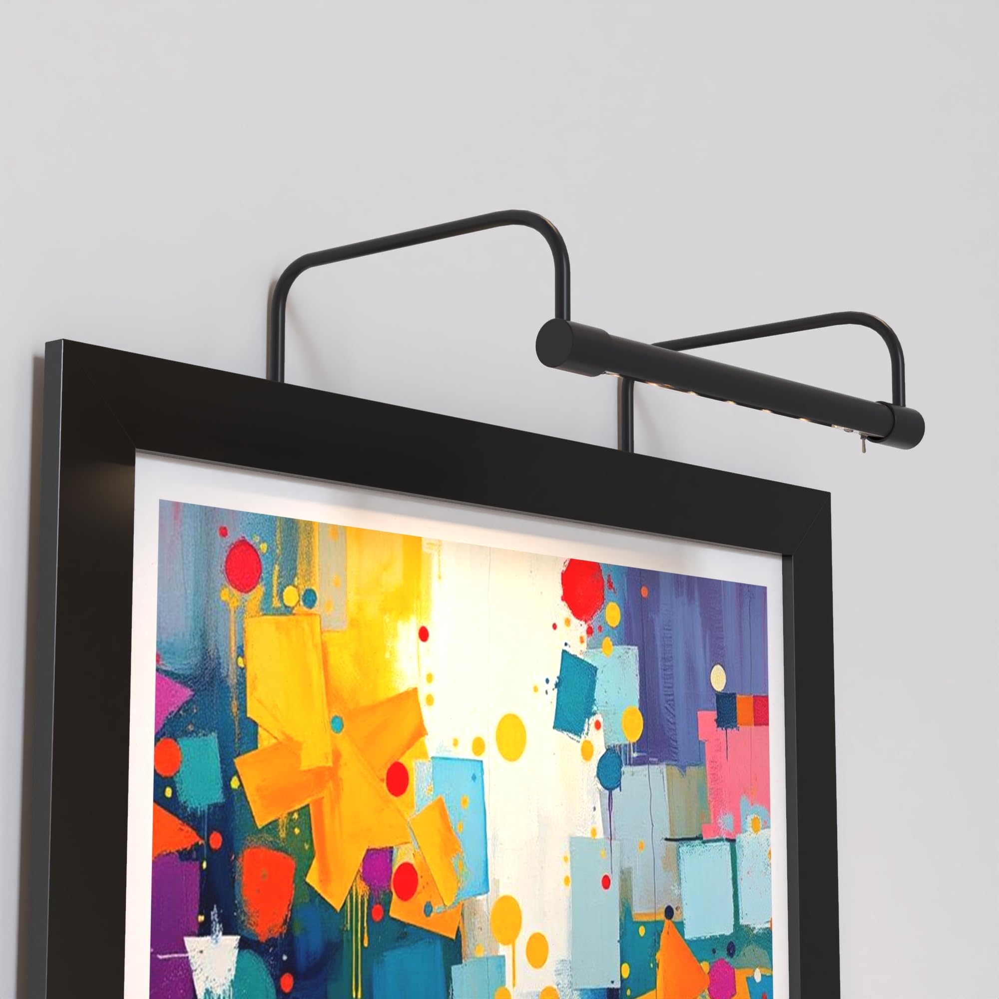 Cocoweb 12 Inch Tru-Slim Oil Rubbed Bronze Picture Light - LED, 2700K, Adjustable Arm, Plug-in, Toggle Switch, Sleek and Compact Design