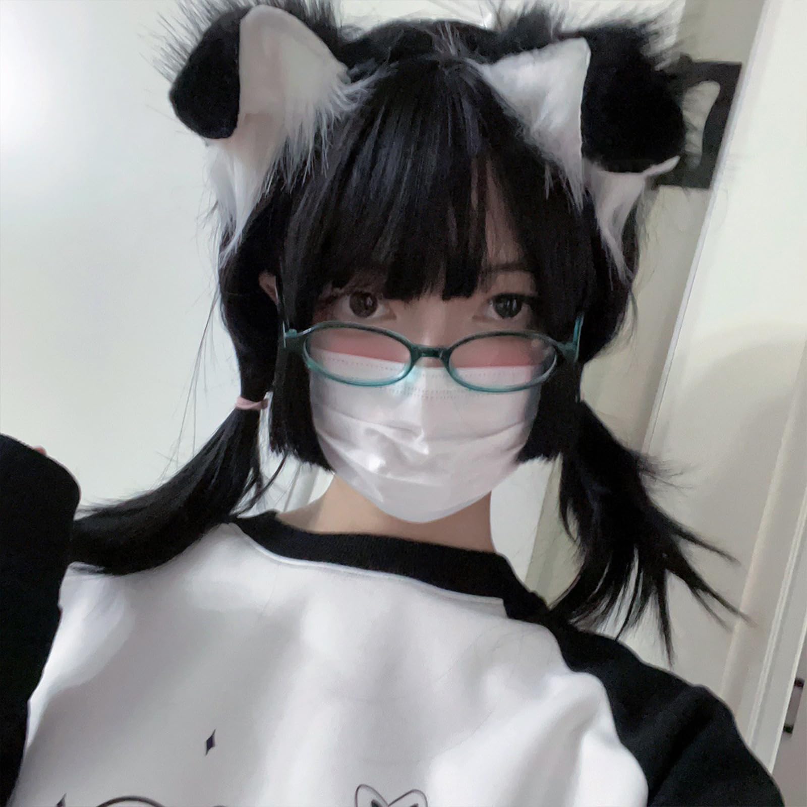 hokojix Unique Dog Furry Ear Headwear Adjustable Headband Headpieces for Anime Fan and Unique Fashion Enthusiasts