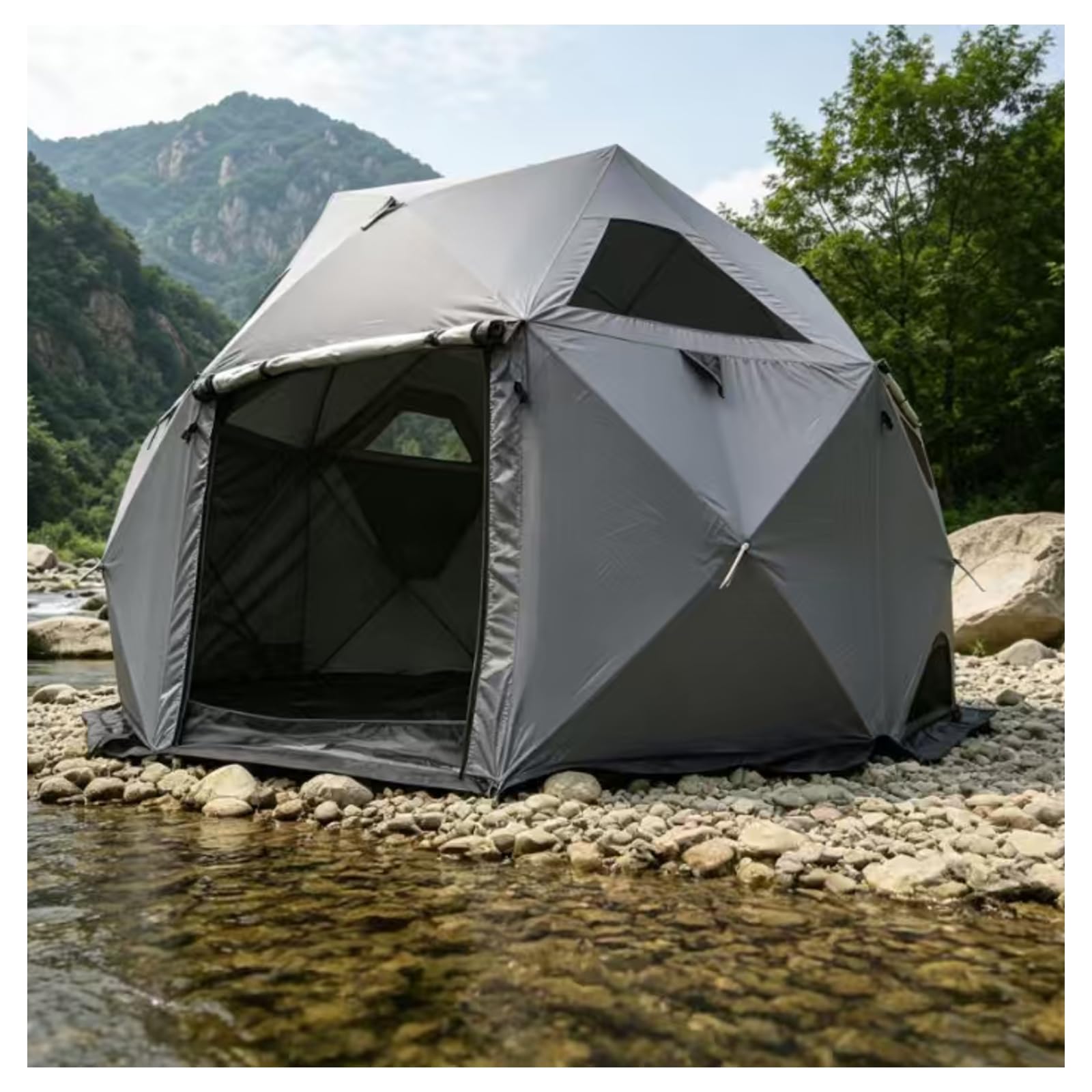 ZHENYUWANG Camping tent, upgraded ventilation, 5–8 person capacity
