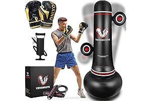 69" Freestanding Inflatable Punching Bag for Adults, Teens