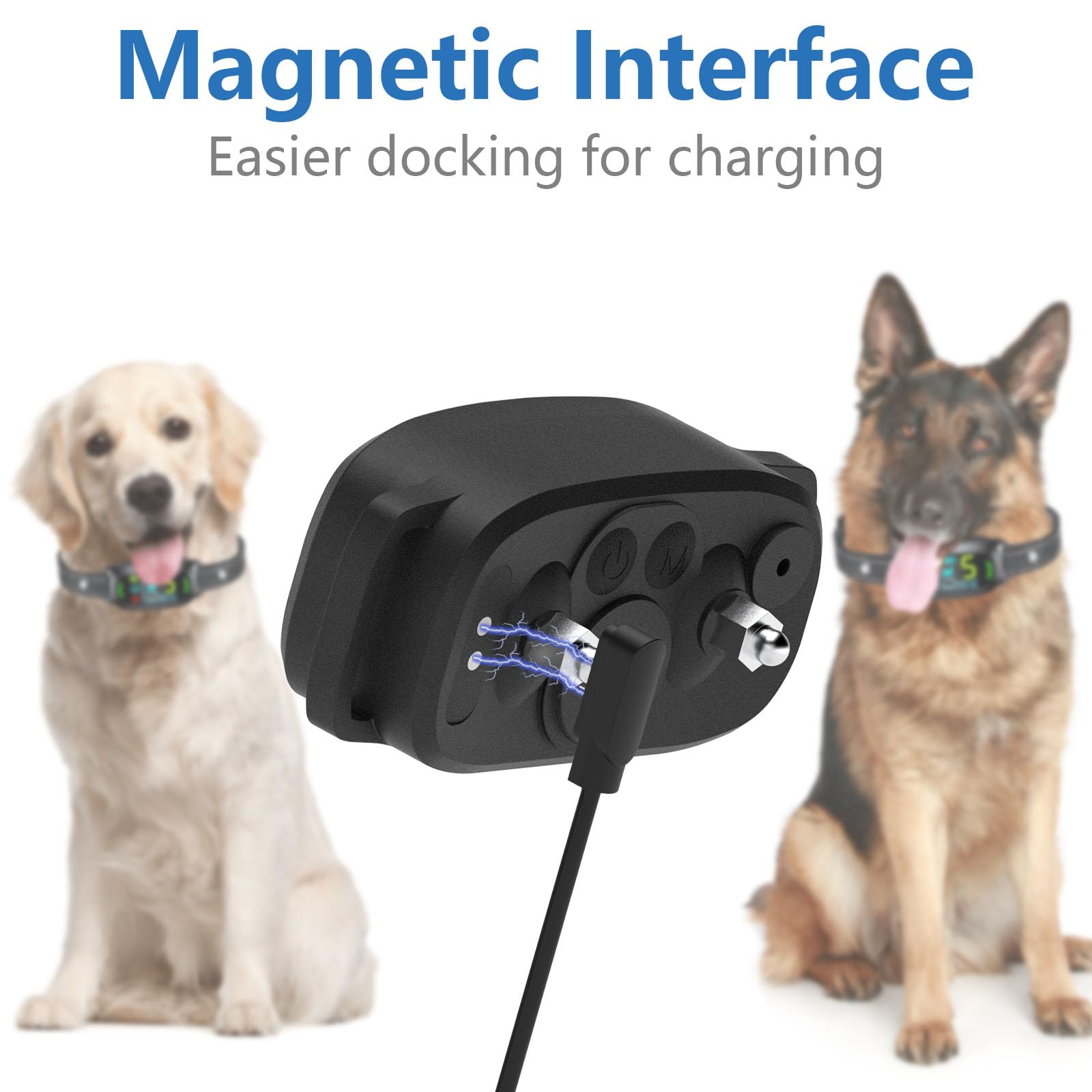 Dog Collar Charger Replacement 2-Pack Magnetic USB Chargers For