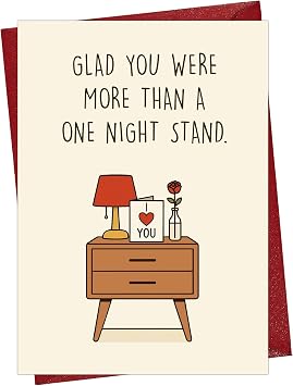 Cheerin Funny Anniversary Card with Envelopes - Humorous Love Cards for Him and Her - Romantic Card for Husband, Wife, Fiance, Boyfriend and Girlfriend - Hilarious Birthday Gift 5x7 Inch