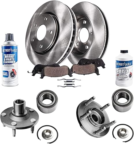 Miniatura 58 de Detroit Axle - Kit de freno trasero para Chevy GMC Suburban Silverado Sierra Yukon XL 1500 Tahoe Escalade 2007-2013 Rotores de freno de disco de