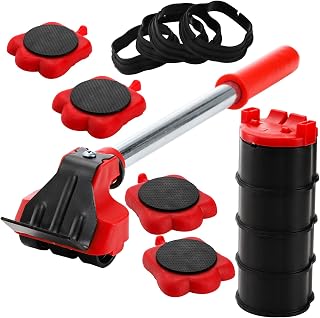 YOUEON 13 Pack Heavy Duty Furniture Lifter with 4 Sliders, Furniture Movers, Furniture Transport Tools with 330 Lbs Load Capacity Wheels for Sofas, Couches and Refrigerators, Adjustable Height