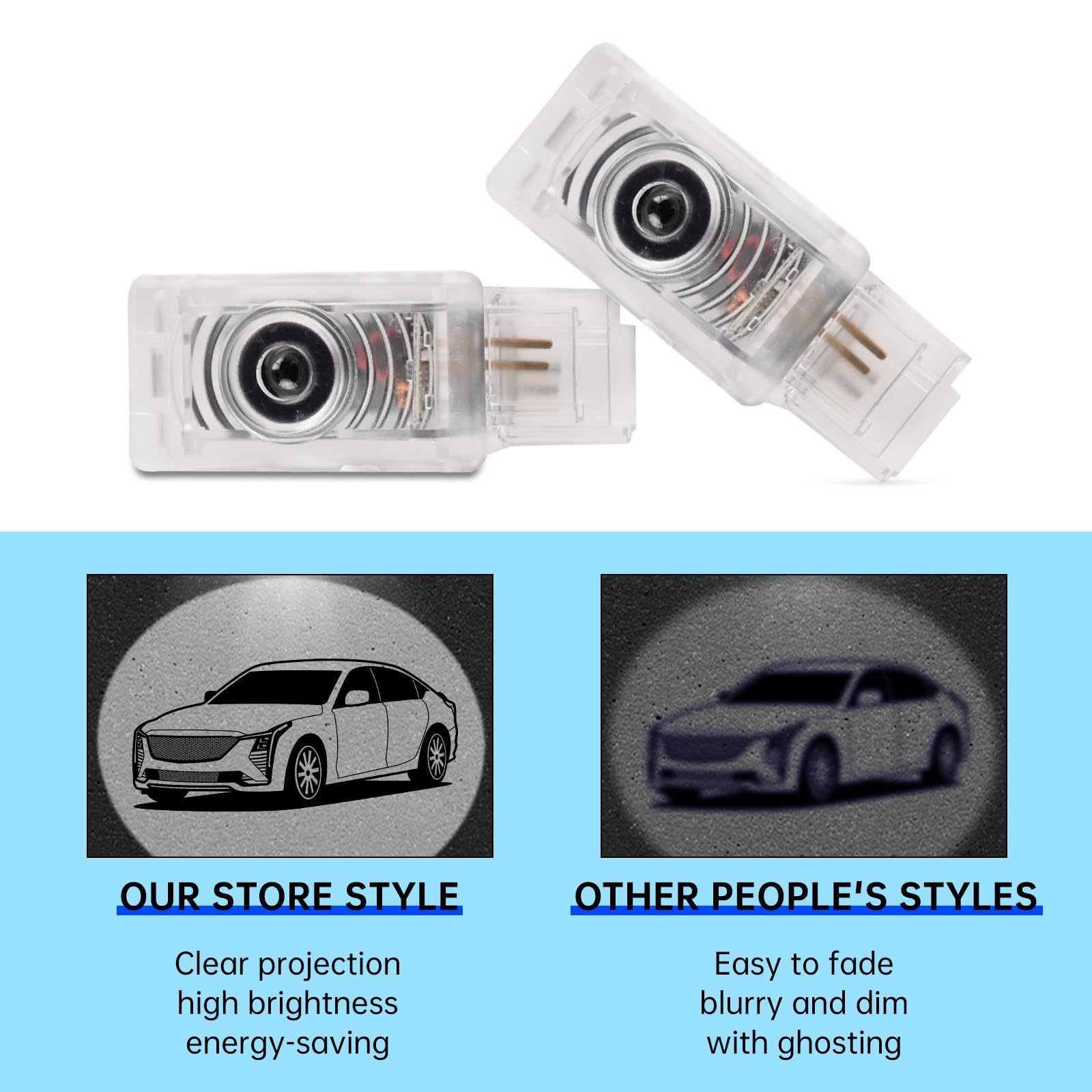 Amazon.com: 2 Pack LED Car Door Projector Courtesy Lights Ghost