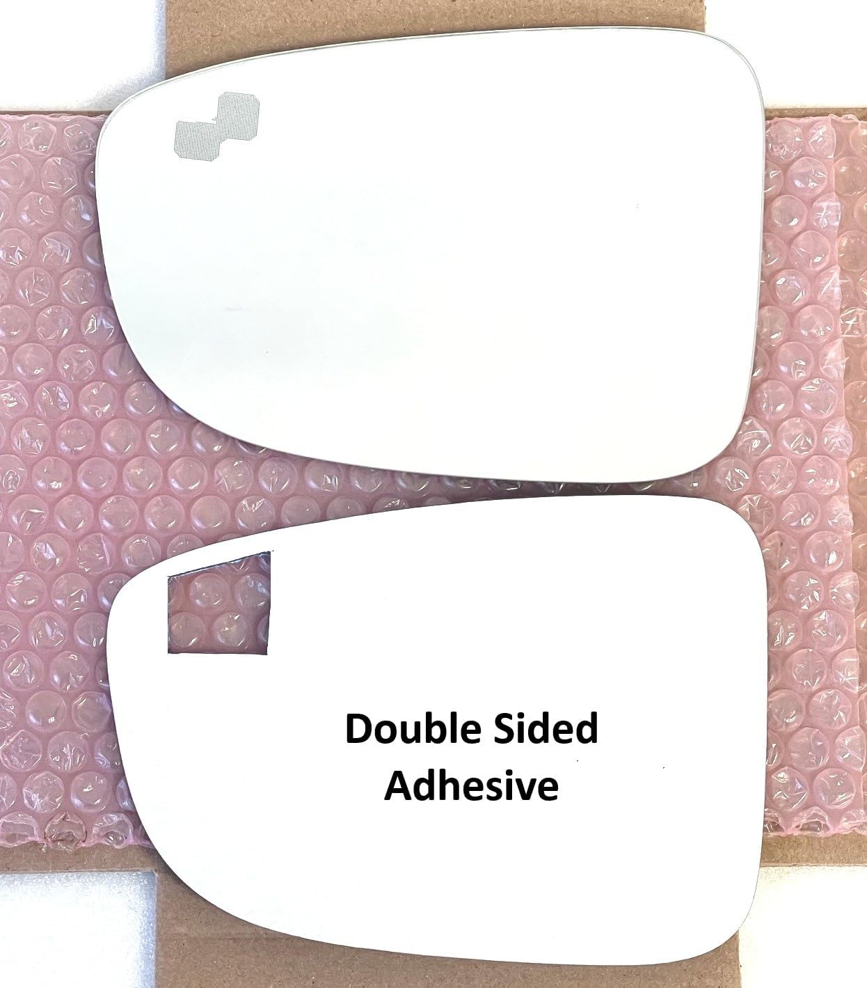 Replacement Blind Spot Mirror Glass with Full Size Adhesive for 2014-2018 Mazda 3, 2014-2021 Mazda 6 Driver Side View Left LH