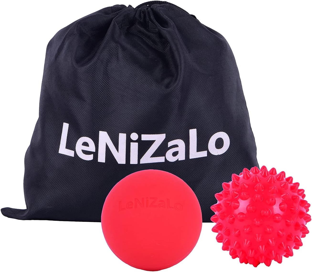 Massage Balls Kit 100% Rubber Trigger Point Ball Spiky, Lacrosse Ball (Blue), Peanut Muscle Roller Massager Myofascial Release & Muscle Knots Reflexology for Physio, Back, Legs, Waist & Feet : Health & Household