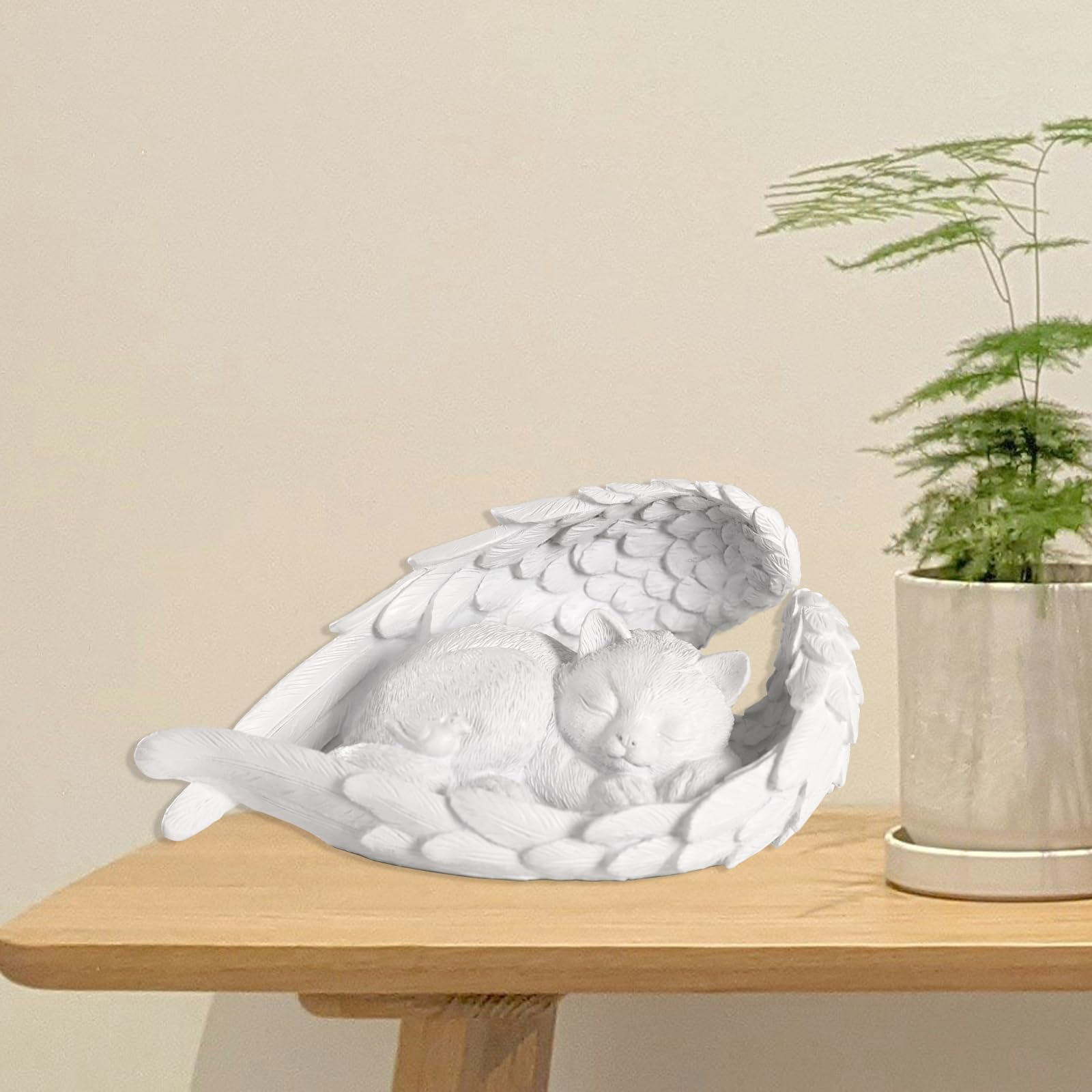 PUPIHOM Cat Memorial Stone for Outdoor, Pet Memorial Stones for Cats with Personalized Engraving, Weather-Resistant Garden Stone for Backyard &