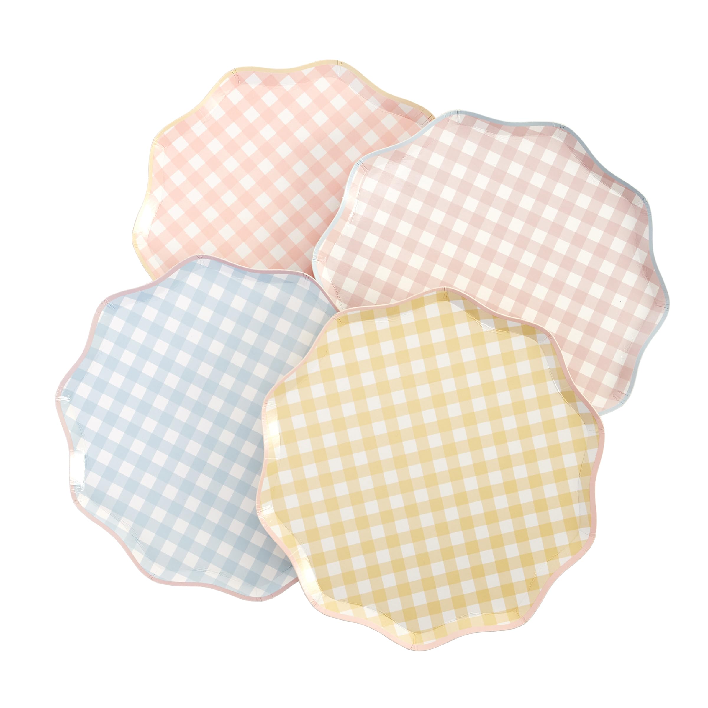 Assiettes à dessert Vichy Meri Meri idéales pour un pique-nique chic