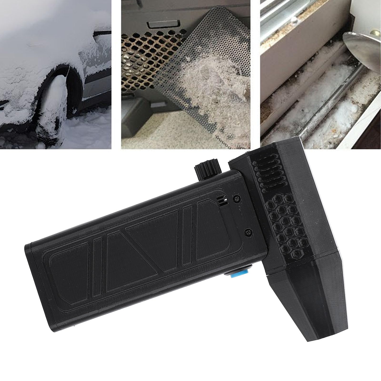 Topiky Dépoussiéreur d'air électrique, Ventilateur Turbo Portable 140 000 Tr/min pour Ordinateur, Souffleur à Jet Rechargeable pour Nettoyer le Clavier, la Voiture, le Souffleur de Poussière (BLACK)