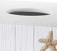 Vista 4 de Avanti Linens - Funda para caja de pañuelos, decoración de baño inspirada en la playa (colección Beach Mode)