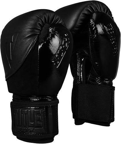TITLE BLACK Blitz-Fit - Guantes de boxeo, color negro, 16 onzas