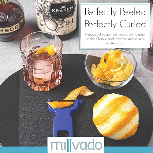 Miniatura 5 de Millvado Pelador de verduras, peladores afilados de fabricación suiza para cocina, juego de 3 peladores en Y para papas, pelador de manzana,