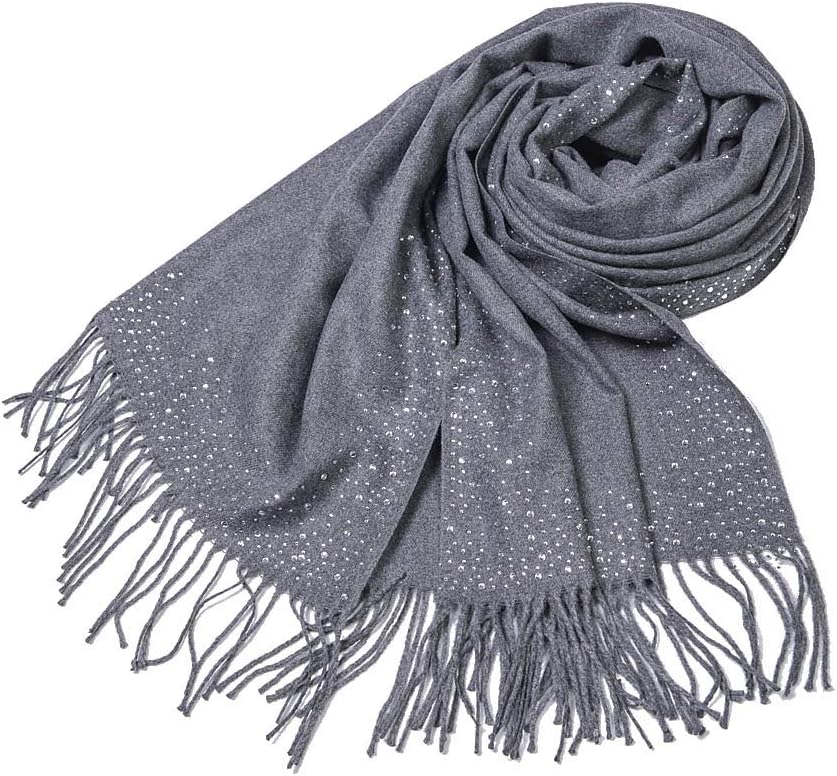 Cashmere Scarf Blanket Large Soft Pashmina Shawl Wrap For Men and Women Diamond-ironing Wine Red