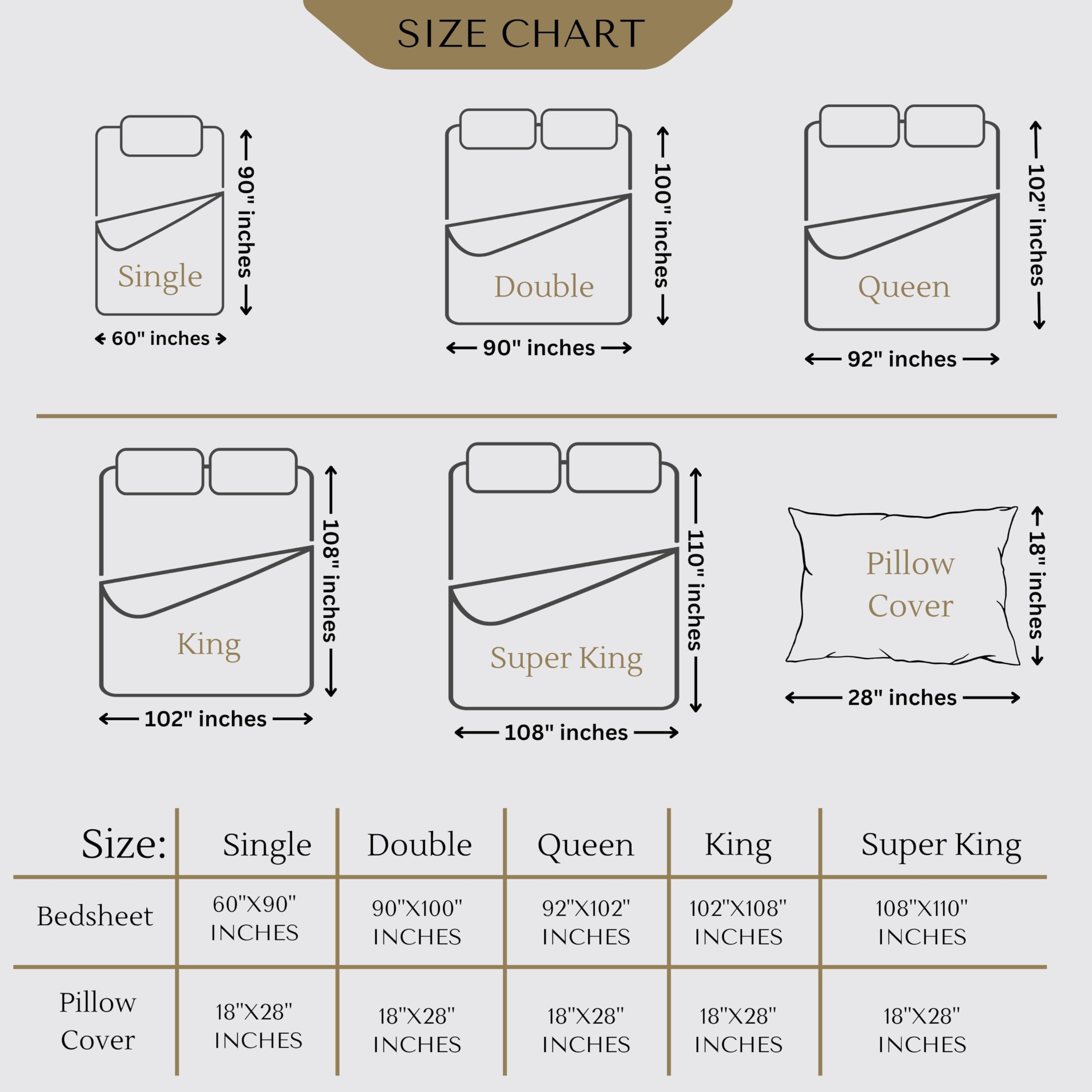 Edmund Super King Bed Cotton Bedsheet (108x110 Inch) | Soft & Smooth 400 TC Egyptian Cotton Bedsheet Super King Bed with Pillow Cover | Machine Washable Breathable & Hypoallergenic | Ivory 4