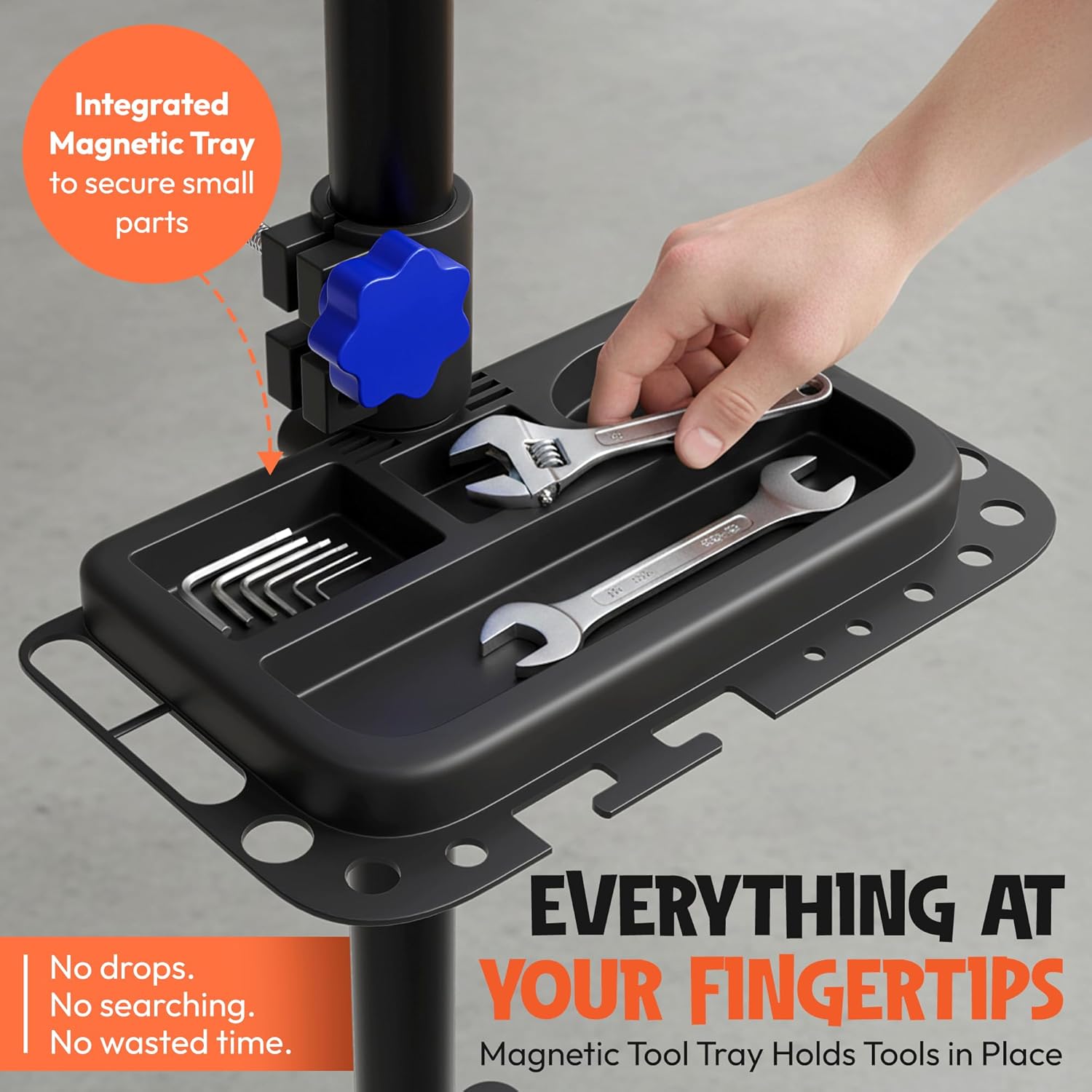 Bike Stand Repair - Bike Repair Stand with Workstand Mat, Detachable Wall Mount Clamp, Ebike Floor Holder Travel Bag, 2 Hooks & More - Bicycle Lift Frame, Mountain Bicycle for Indoor Outdoor