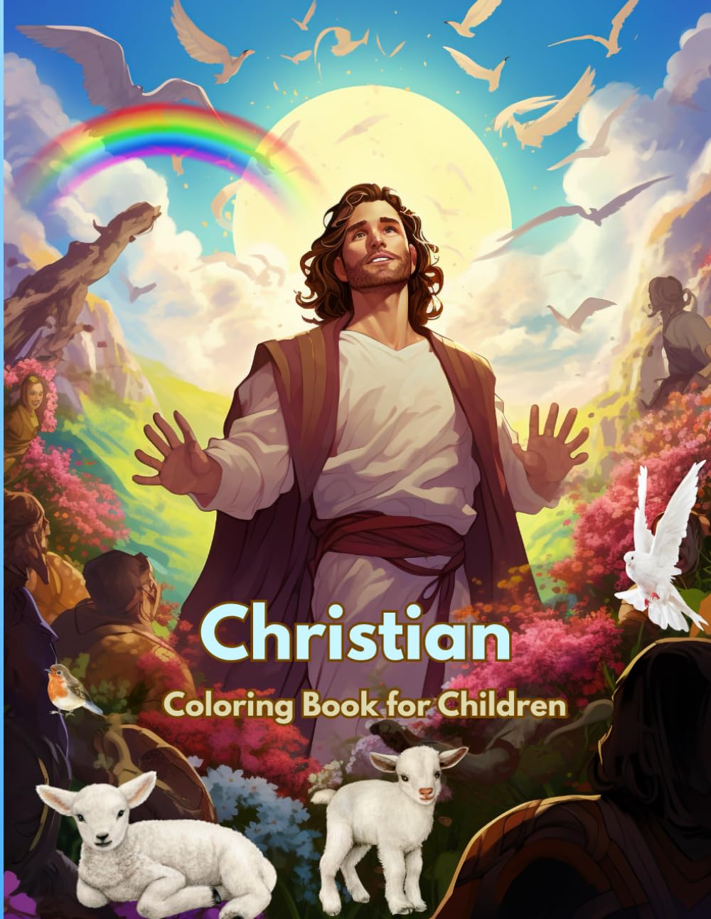 Christian Coloring Book for Children: Inspiring Journey Through God's Love