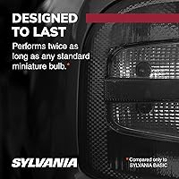 Vista 5 de SYLVANIA 2357A foco en miniatura de larga vida útil, color ámbar, contiene 2 focos