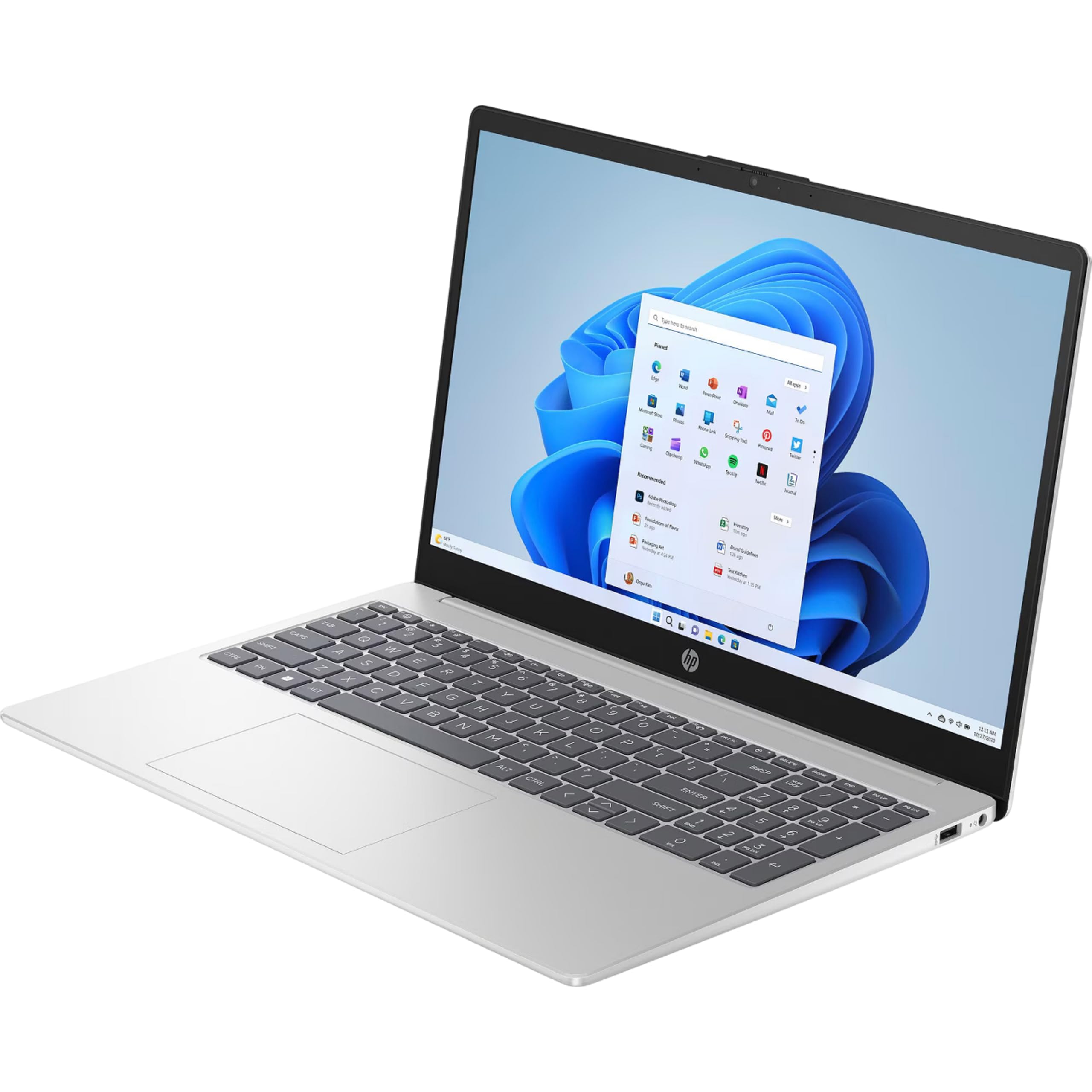 HP Laptop 15,6 Zoll IPS Full-HD, Intel N100, 4 x 3.40 GHz, 8 GB RAM, 512 GB SSD, Intel UHD Graphics, Norton 360, Windows 11