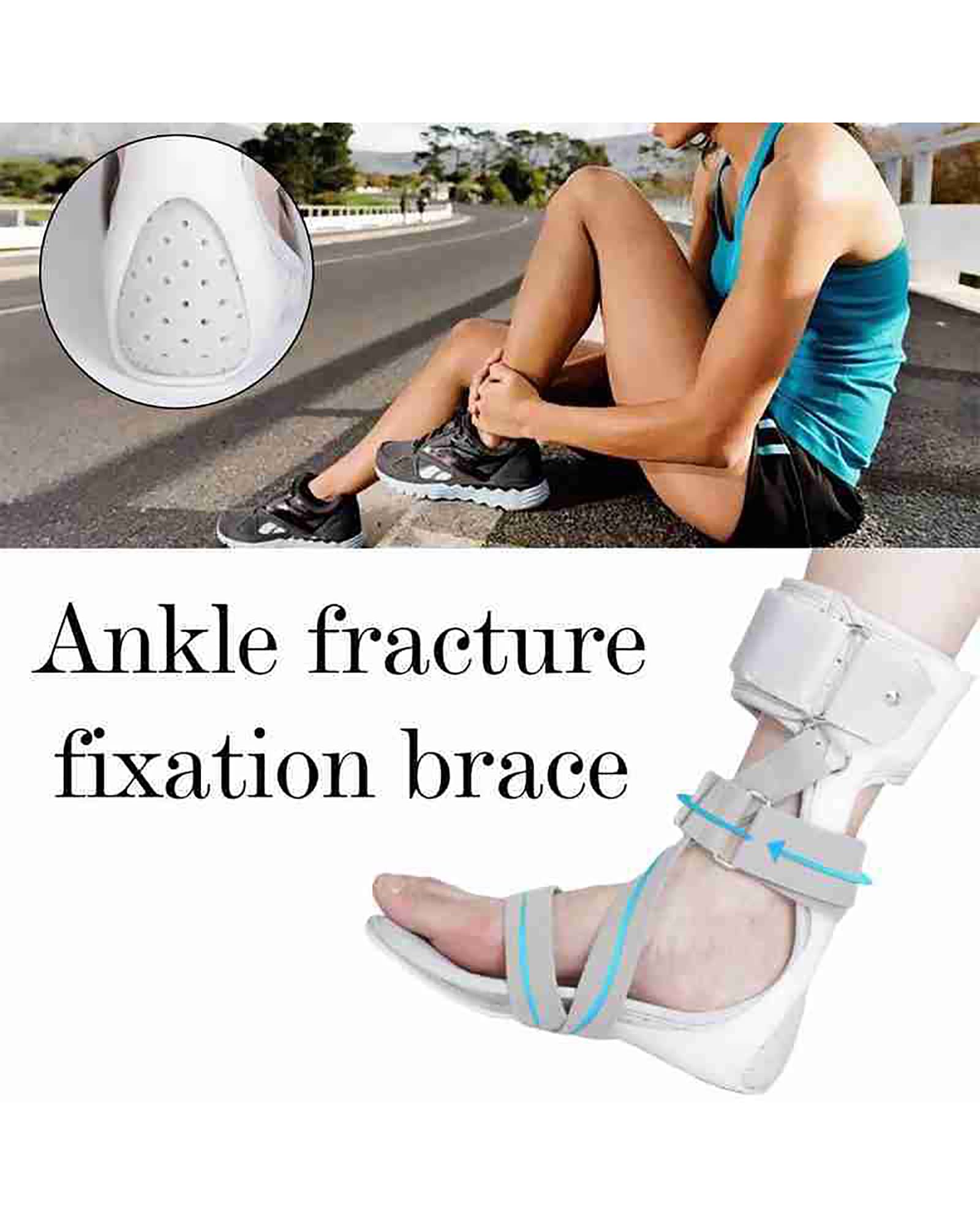 Férula Ortopédica para Pie Caído, Calzado para Caminar, Ortesis De Tobillo Y Pie, Inmovilizador, Soporte De Rehabilitación para Hemiplejia Y Accidente Cerebrovascular, T,Left-M