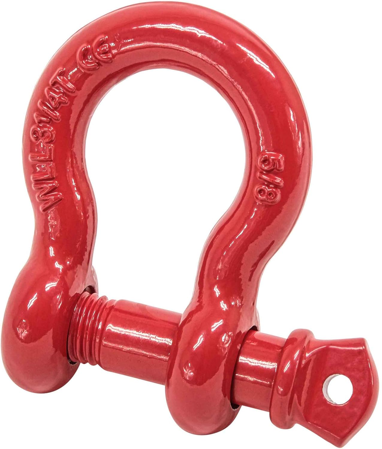 5/8" Anchor Shackle Forged Carbon Steel w/ Alloy Screw Pin Load Limit # 3.25 Tons (6,500 lbs) | Double Rust Protection Heavy Duty D Ring Shackle for Towing, Rigging & Vehicle Recovery (10 Pack) : Automotive