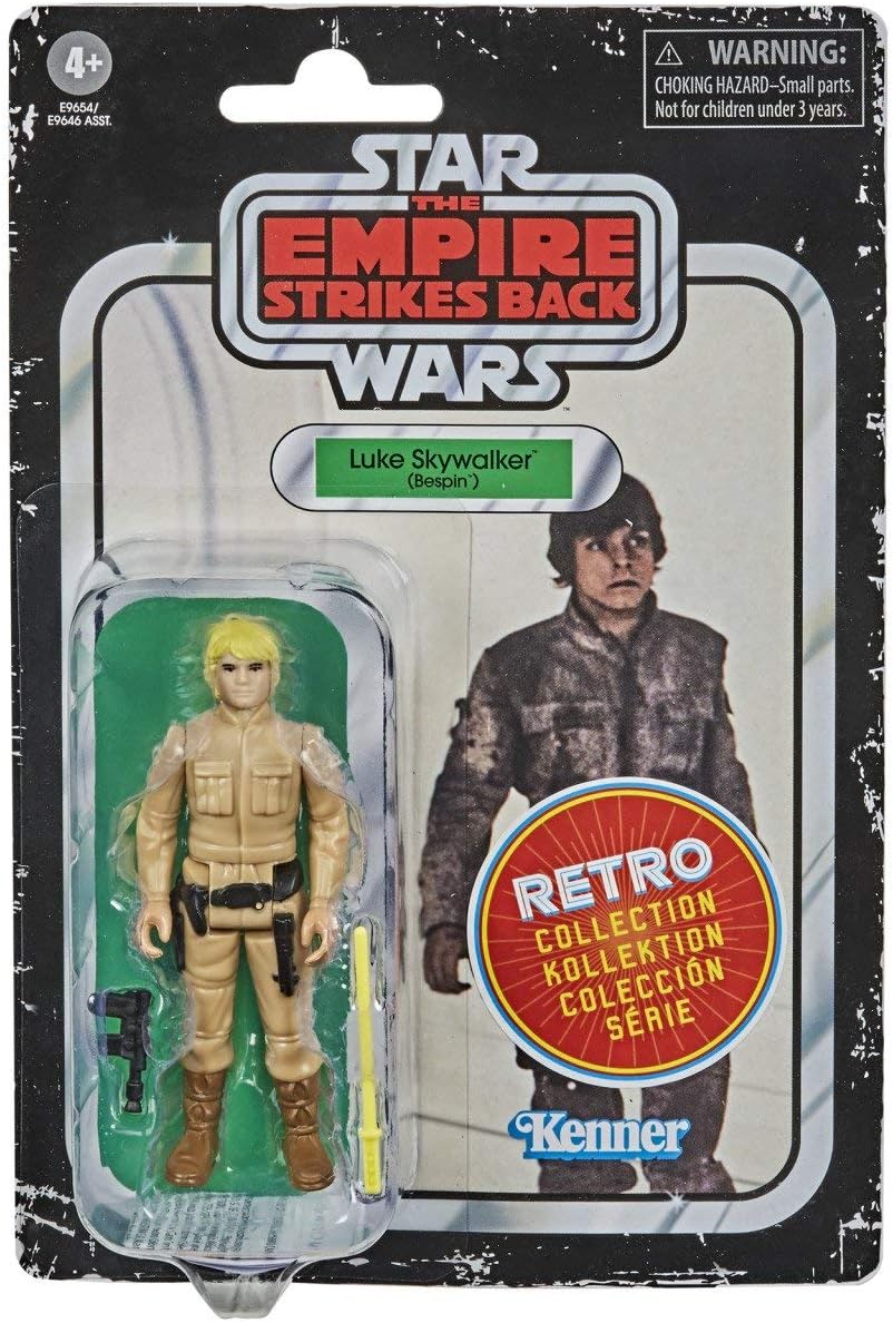 Star Wars Retro Collection Luke Skywalker (Bespin) Toy 3.75-inch Scale Star Wars: The Empire Strikes Back Action Figure, Kids Ages 4 and Up