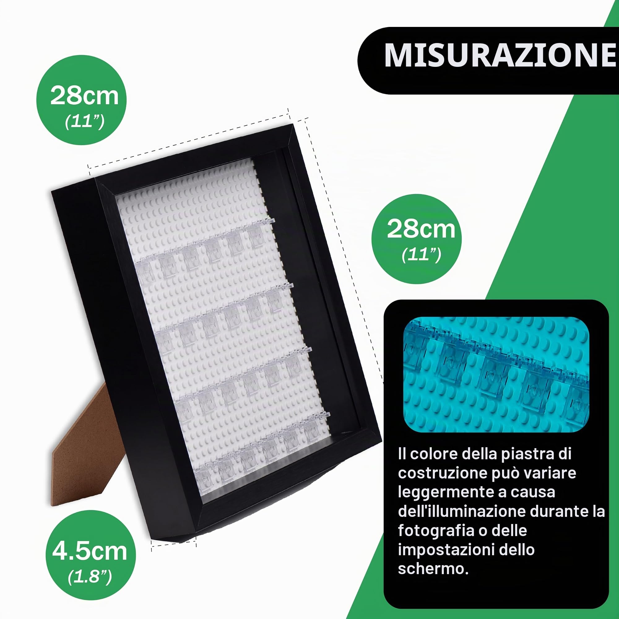 Tapeera Espositore da Parete Compatibile con Minifigure Lego – Espositore Minifigures – Vetrina Espositiva per Collezionismo – Vetrina da Parete o da Tavolo – Base Bianca – Contiene 28 Minifigure