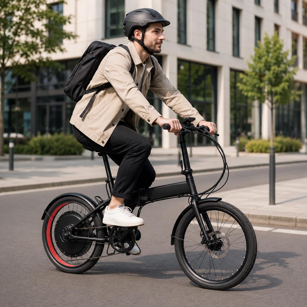 Kit Conversion Vélo Électrique 20 Pouces 48V 1000W, Moteur Roue Arrière sans Balais, Kit E Bike avec Écran LCD, Contrôleur 30A, Capteur PAS, Accélérateur au Pouce, Frein à Disque, Sans Batterie