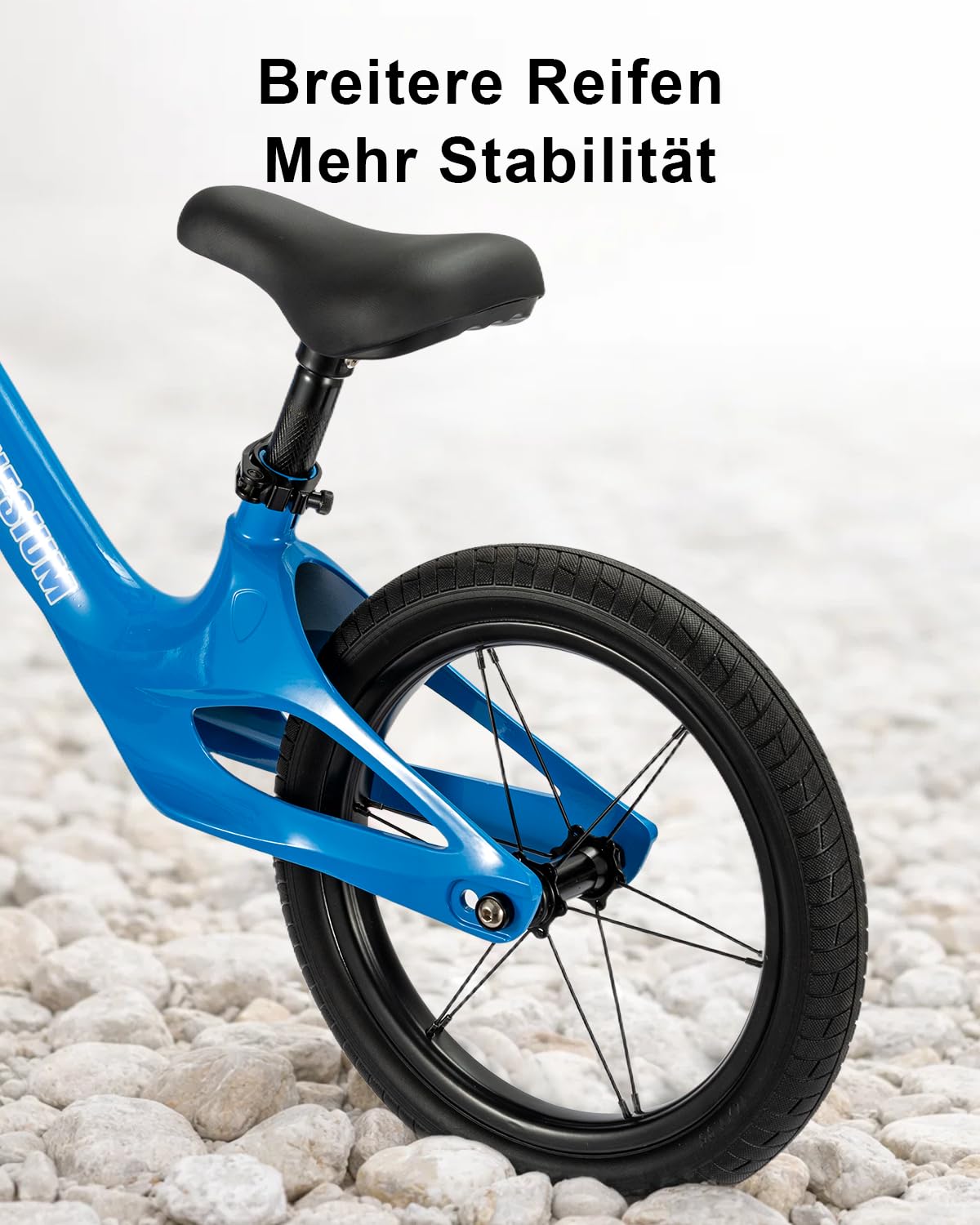 Generisch 14 Zoll Kinder Laufrad ohne Pedale für Jungen und Mädchen, Einteiliger, Leichter Rahmen aus Magnesiumlegierung, höhenverstellbarem Sattel