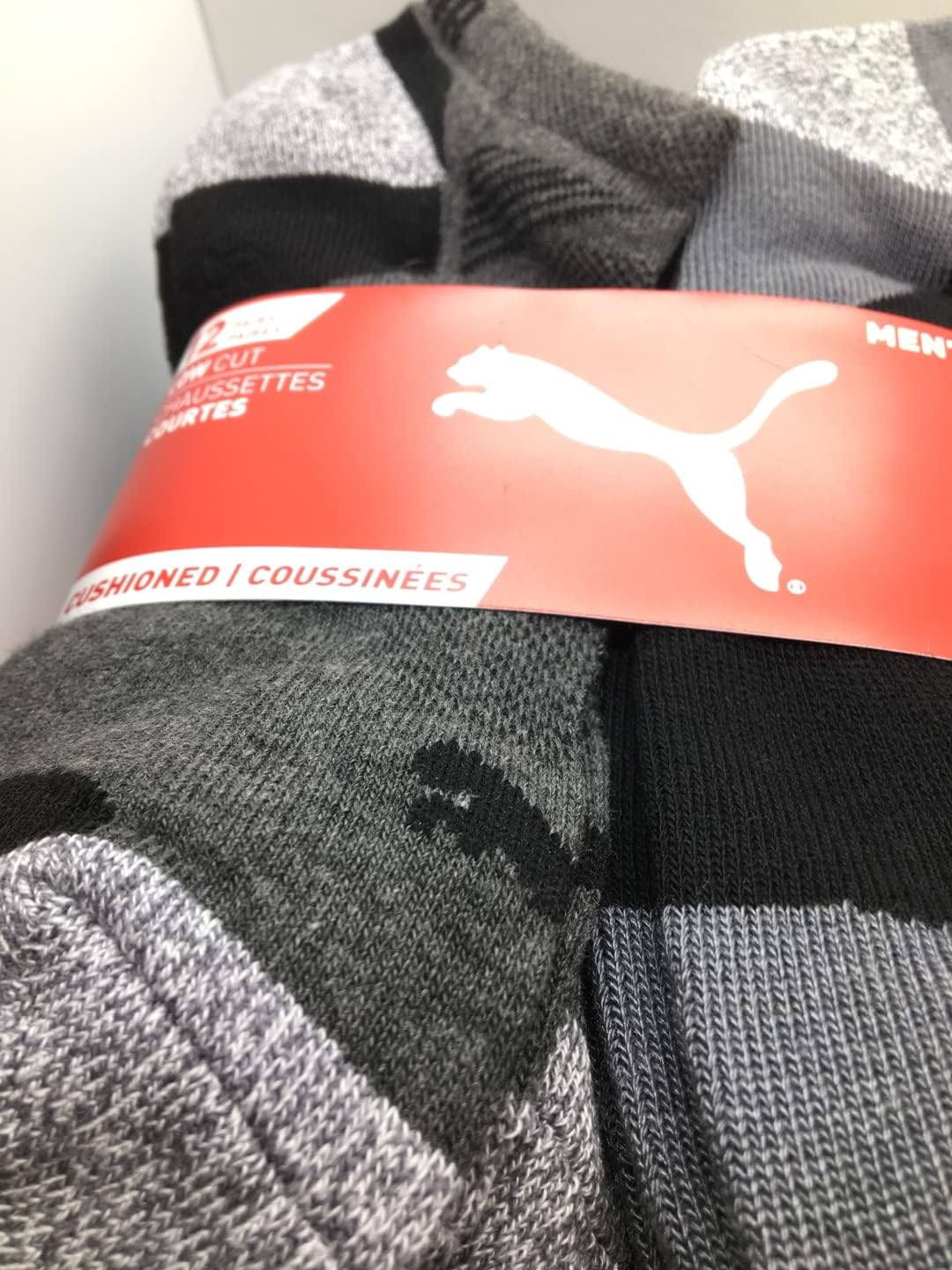 PUMA Mens No Show Low Cut Moisture Control Sport Socks - Image 4