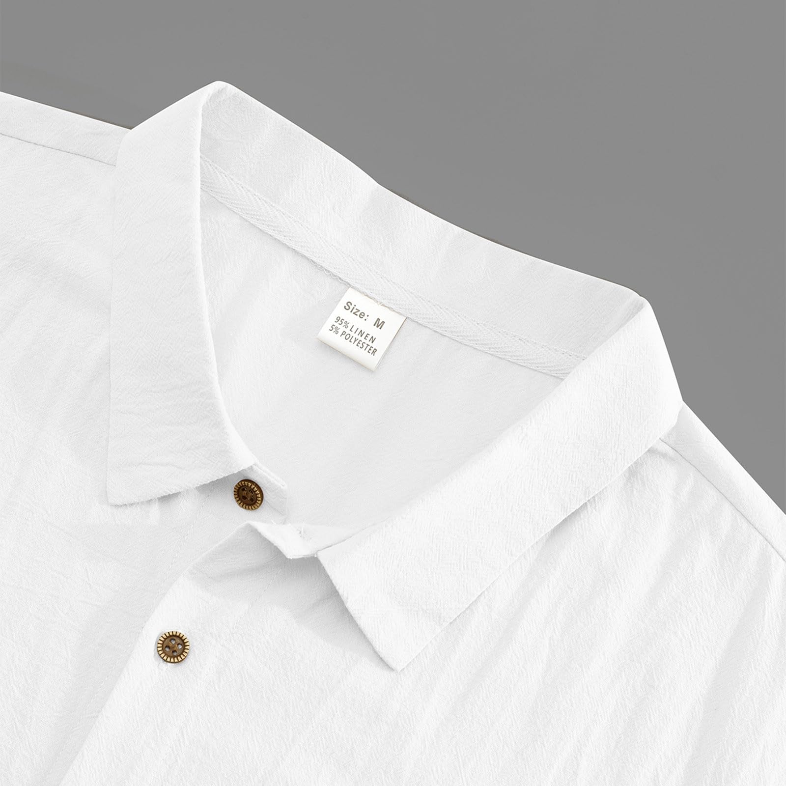 Herren Leinenanzug-Set, lässiges Langarmhemd mit Arbeitshose, bequemes atmungsaktives Outfit, ideal für Alltag, Partys und Urlaub_1