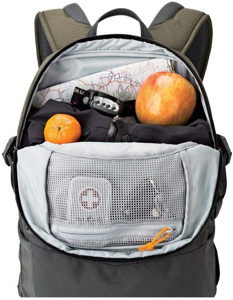 Lowepro LP37016-PWW Flipside Trek BP 450 AW Backpack for Camera, Grey/Dark Green