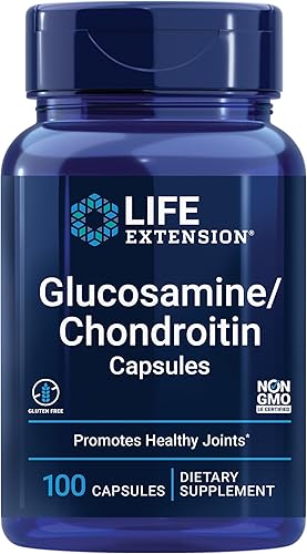 Life Extension Cápsulas de glucosamina y condroitina, píldoras de suplemento para la salud de las articulaciones, fórmula avanzada para un cartílago